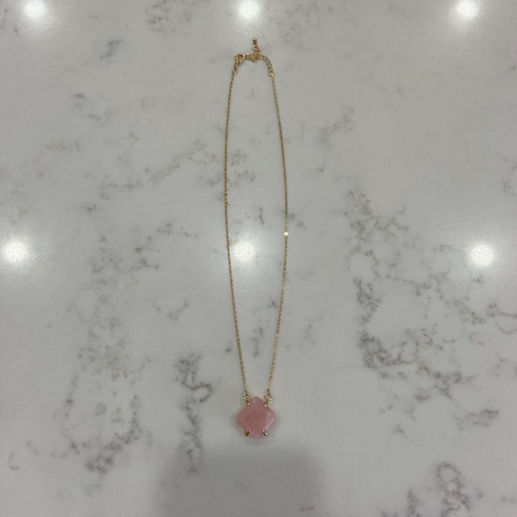 Gemstone Rose Quartz Della Necklace - Picture 2 of 7